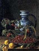 MELeNDEZ, Luis Still-Life with Fruit and a Jar Spain oil painting artist